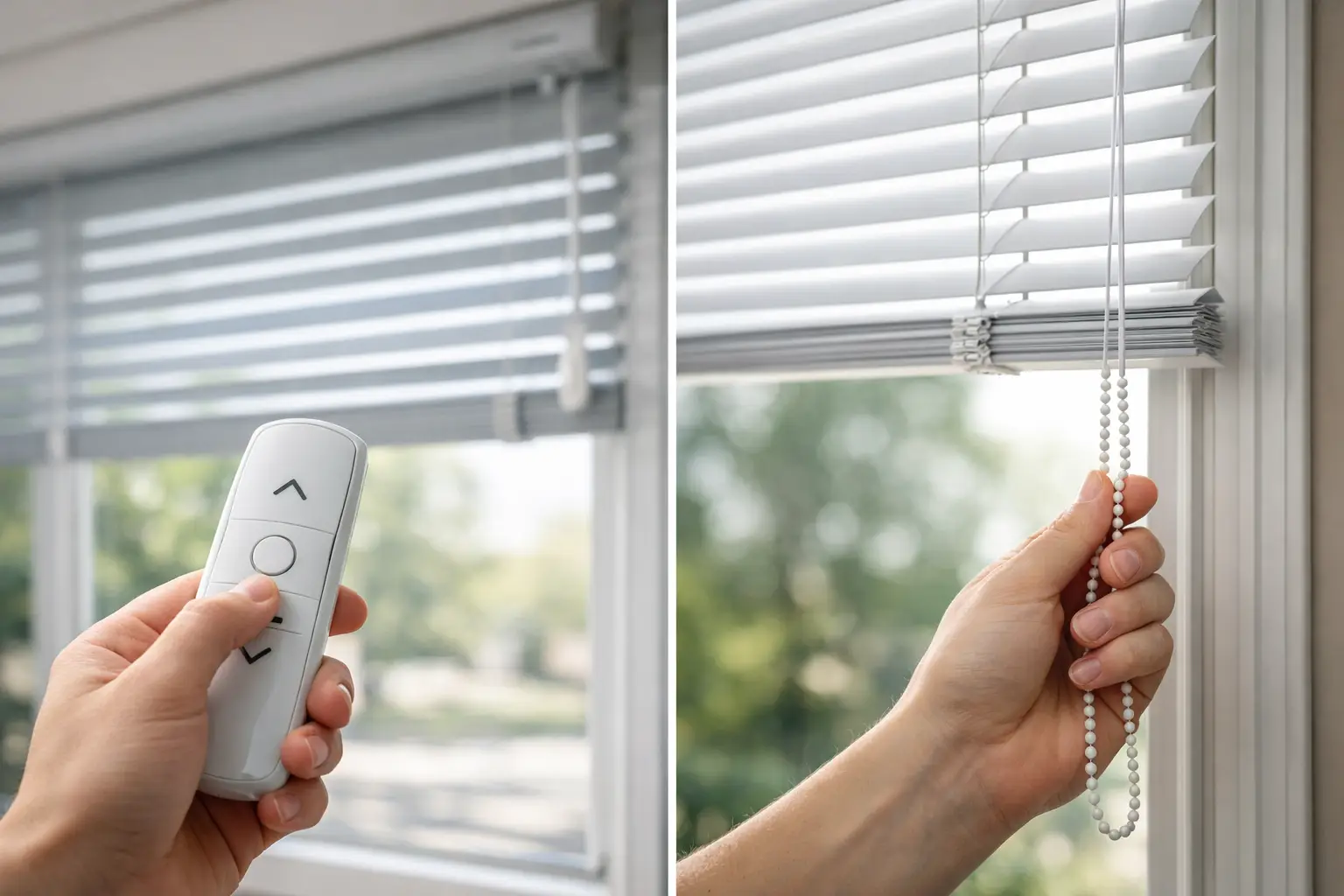 Motorized Blinds vs Manual Blinds
