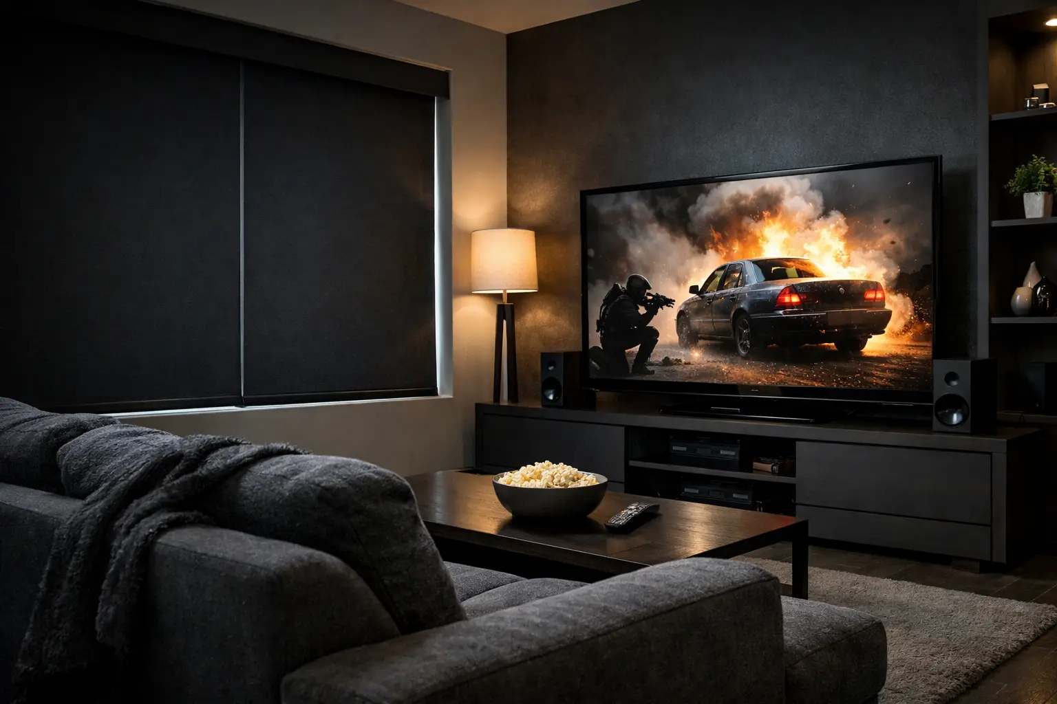 Blackout Shades for Media Room Comfort