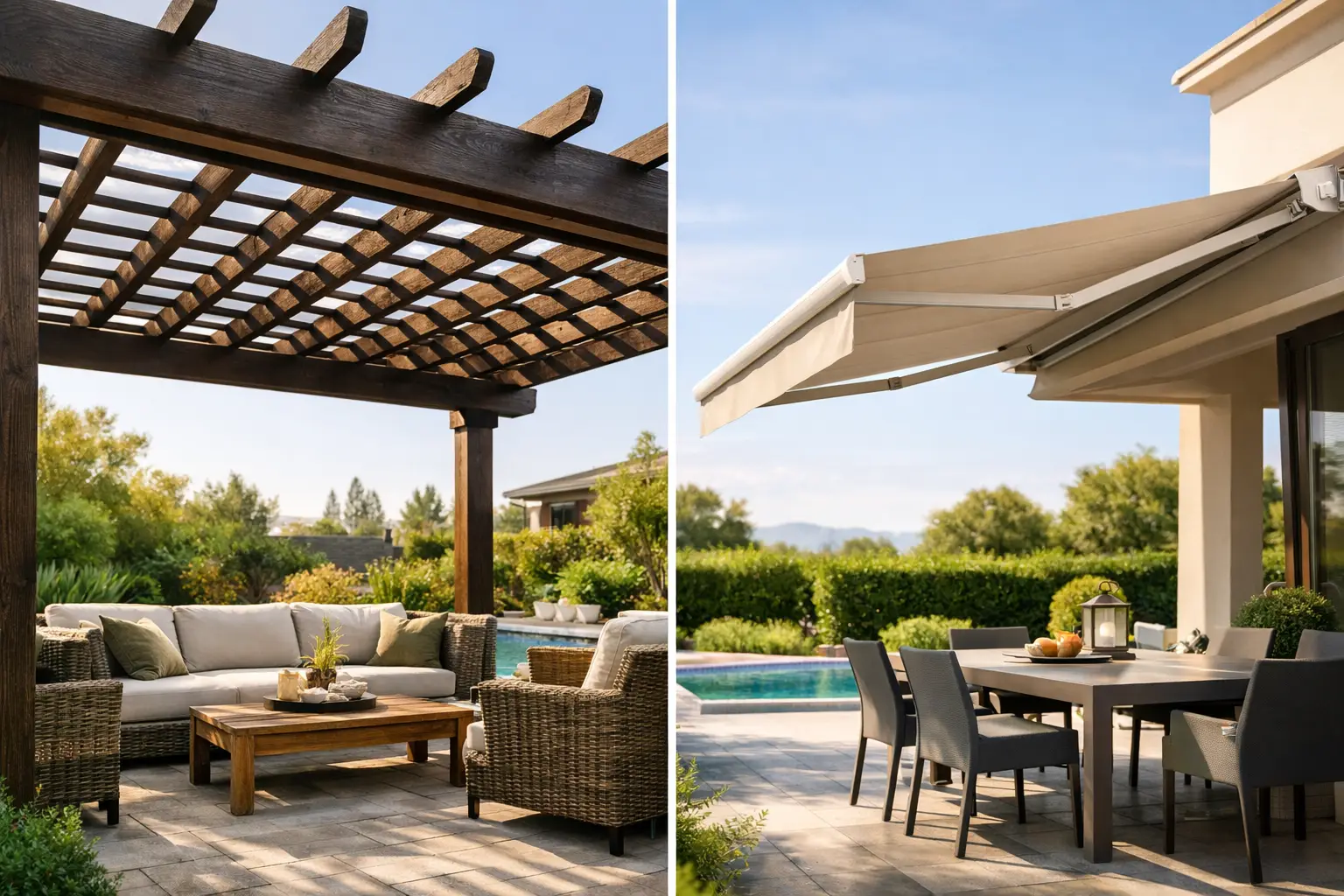 Pergolas vs Retractable Awnings