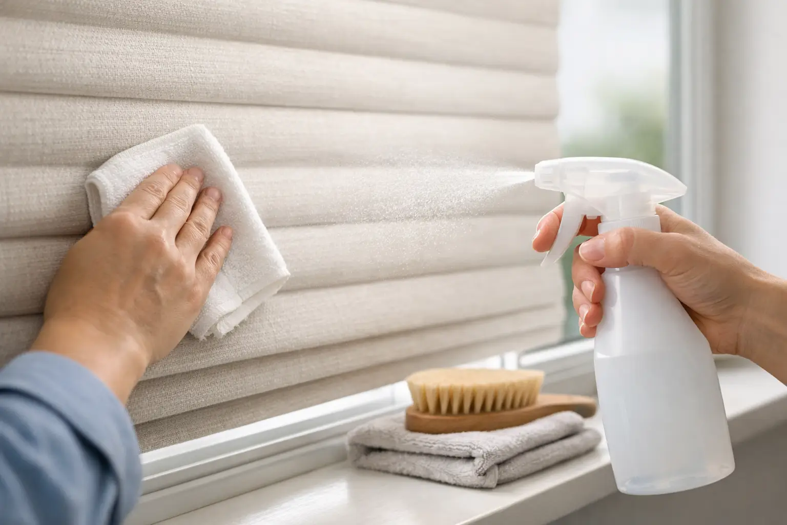 How to Clean Fabric Shades Without Damage